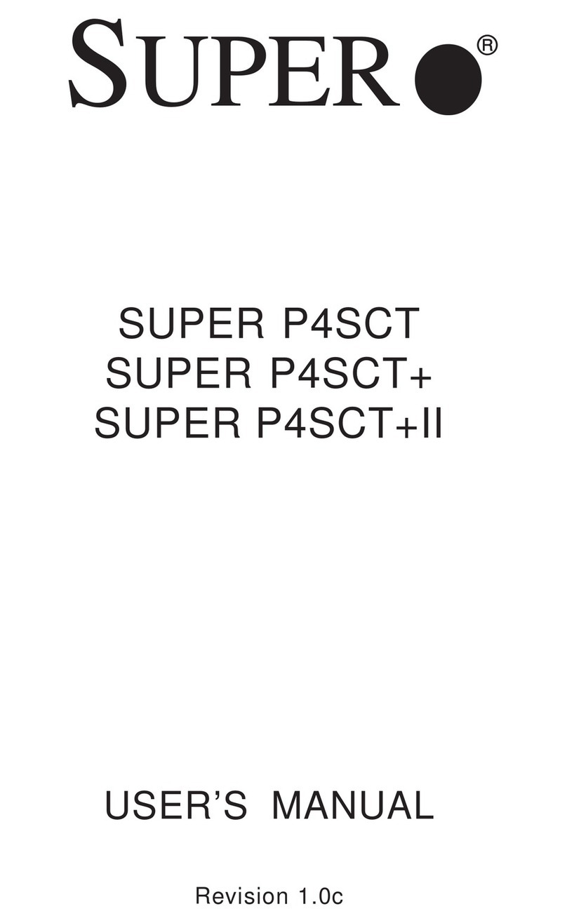 Supero SUPER P4SCT+ User manual