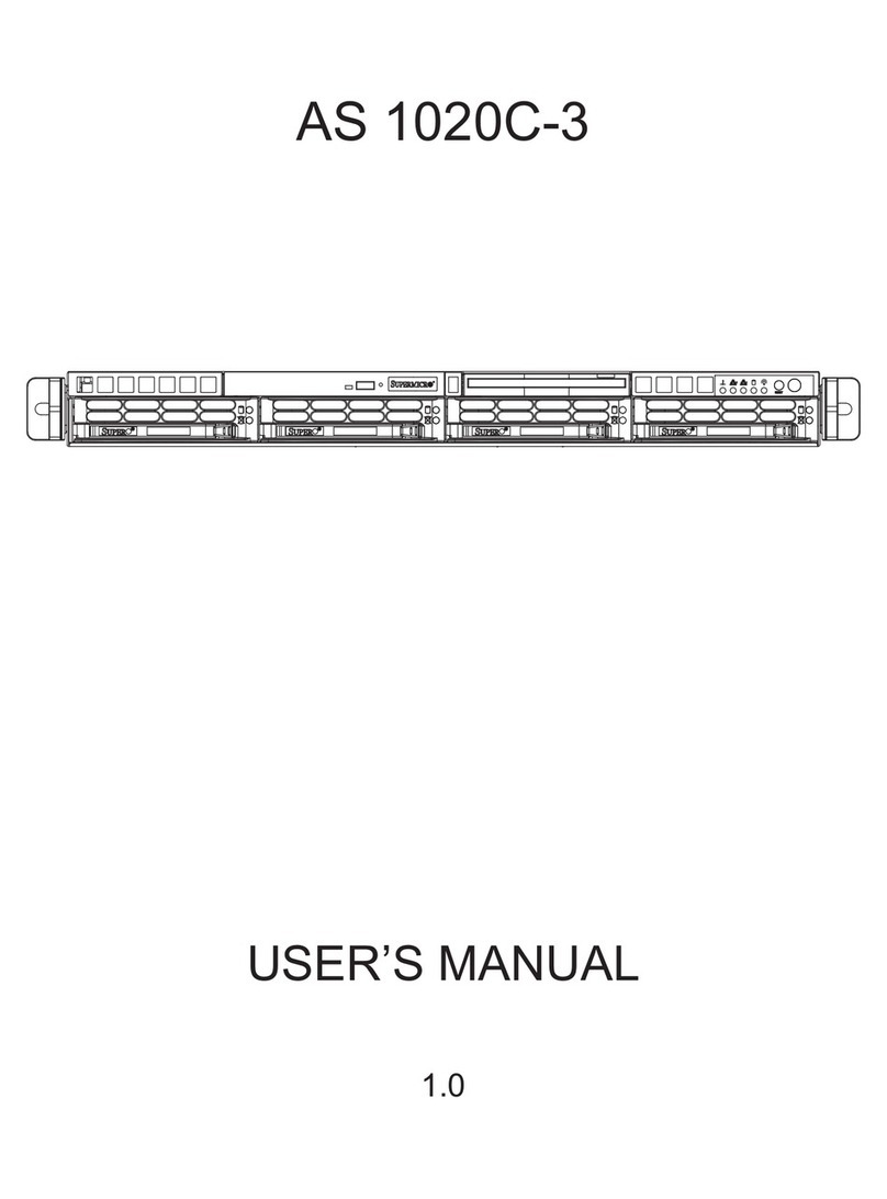 Supero Dual Processor AS 1020C-3 User manual