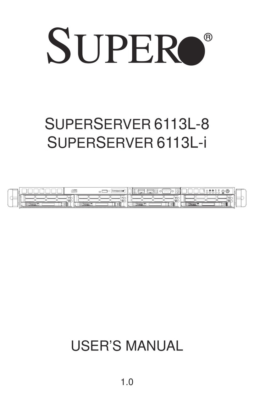 Supero SUPERSERVER 6113L-8 User manual