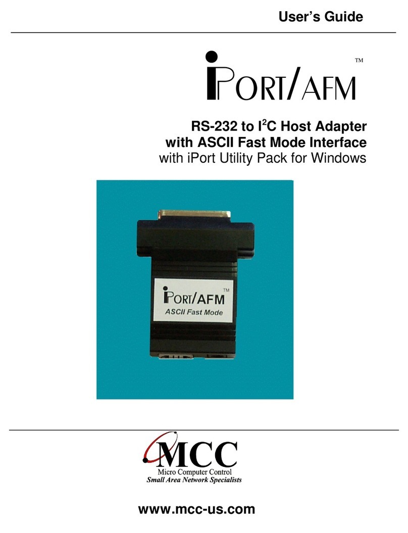 MCC iPort/AFM MIIC-203 User manual
