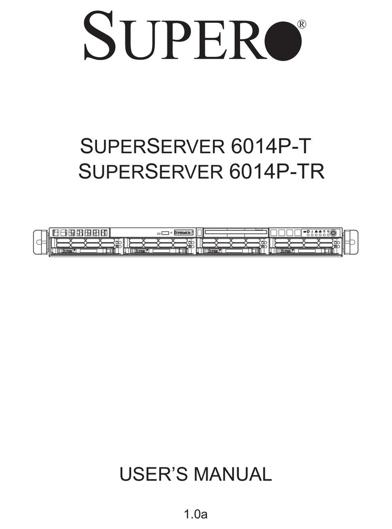 Supero SUPERSERVER 6014P-T user manual
