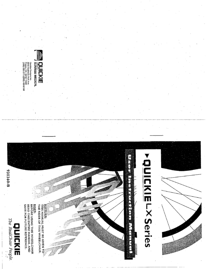Sunrise Medical Quickie LX Series Operator's manual