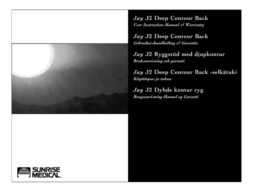 Sunrise Medical Jay J2 2300 SERIES User instruction manual & warranty