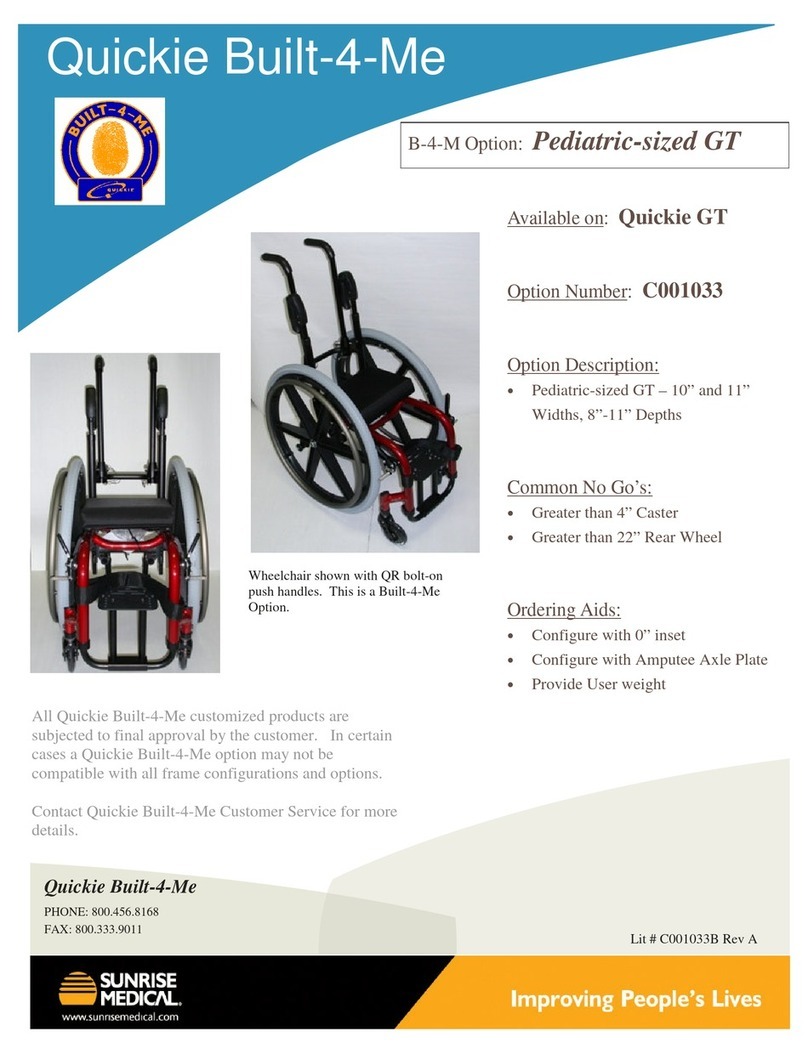 Sunrise Medical Quickie GT User manual