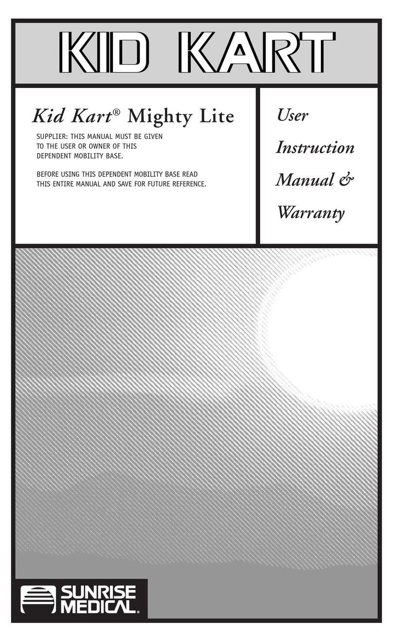 Sunrise Medical Kid Kart Mighty Lite Installation and operation manual