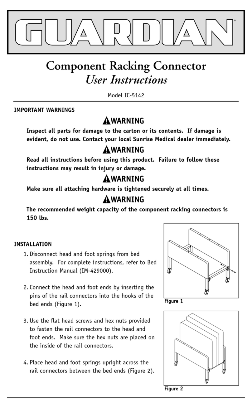 Sunrise Medical Component Racking Connector IC-5142 User instructions Sunrise Medical Component Racking Connector IC-5142 User instructions