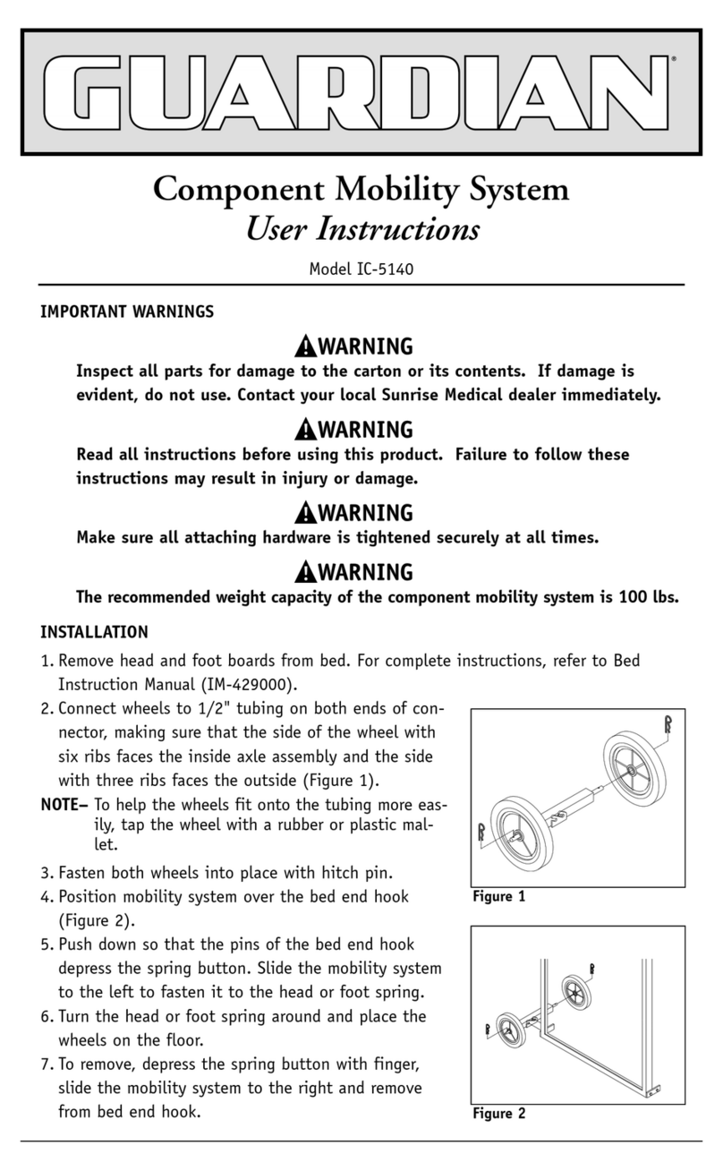 Sunrise Medical Component Mobility System IC-5140 User instructions