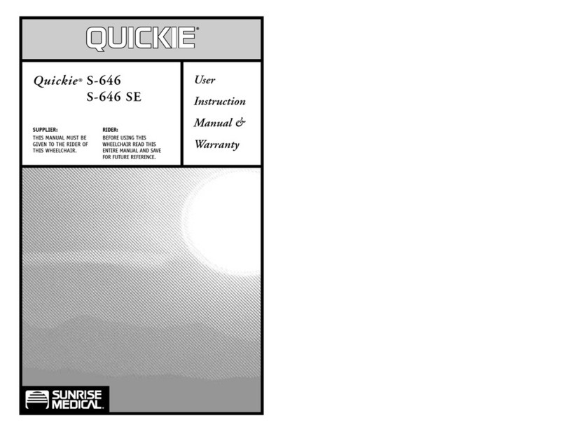 Quickie Quickie S-646 Installation and operation manual