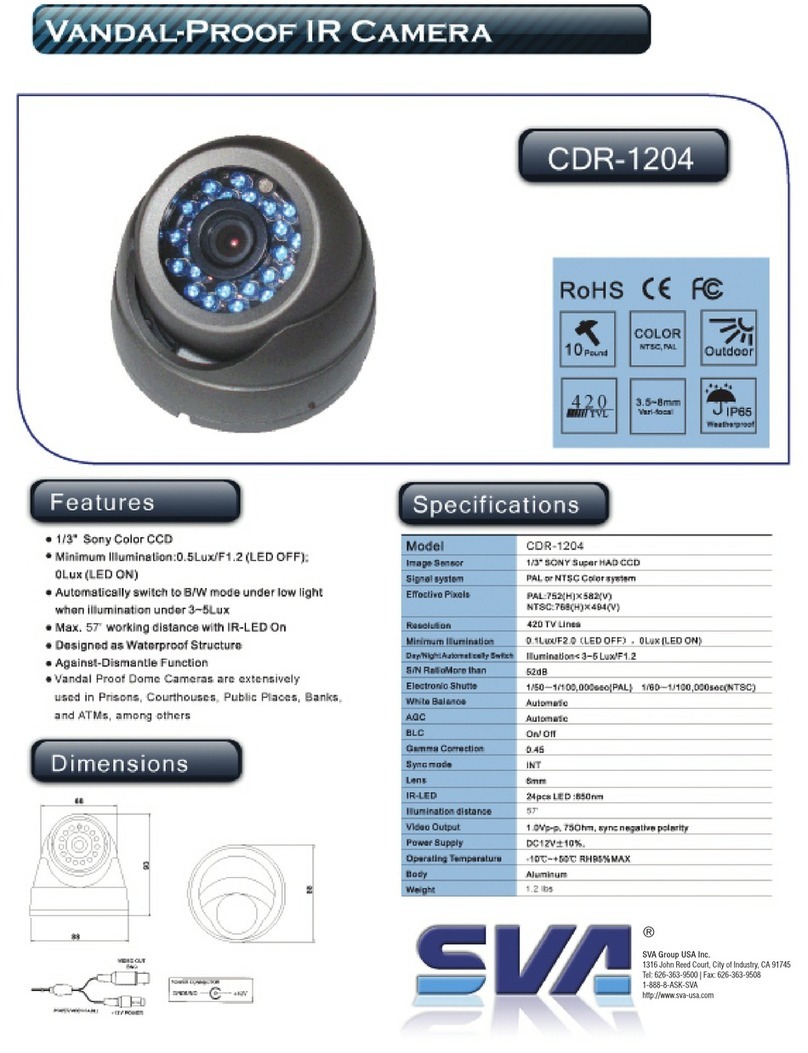 SVA CDR-1204 Specification sheet