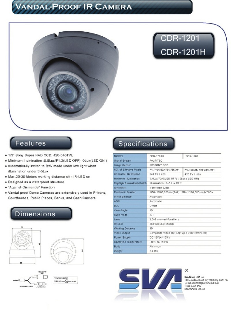 SVA CDR-1201 Specification sheet