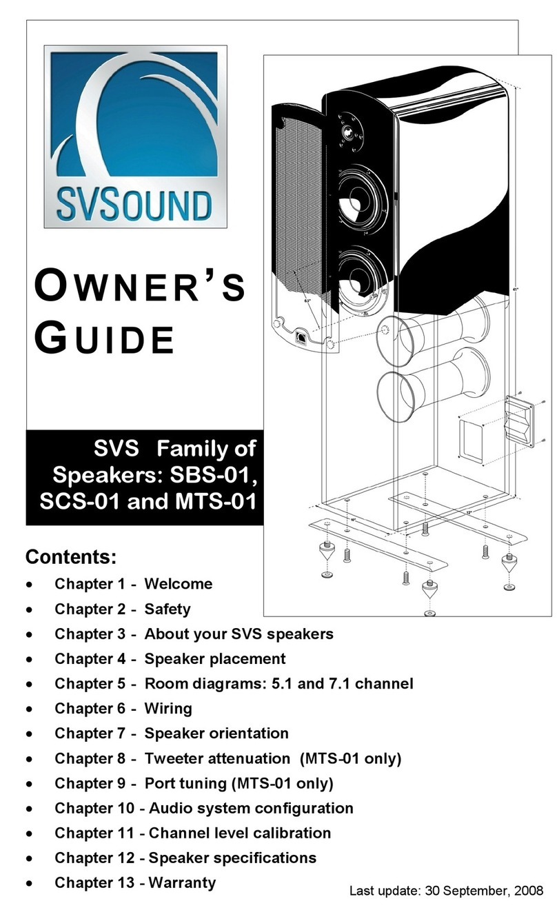 SVS SBS-01 owner's guide