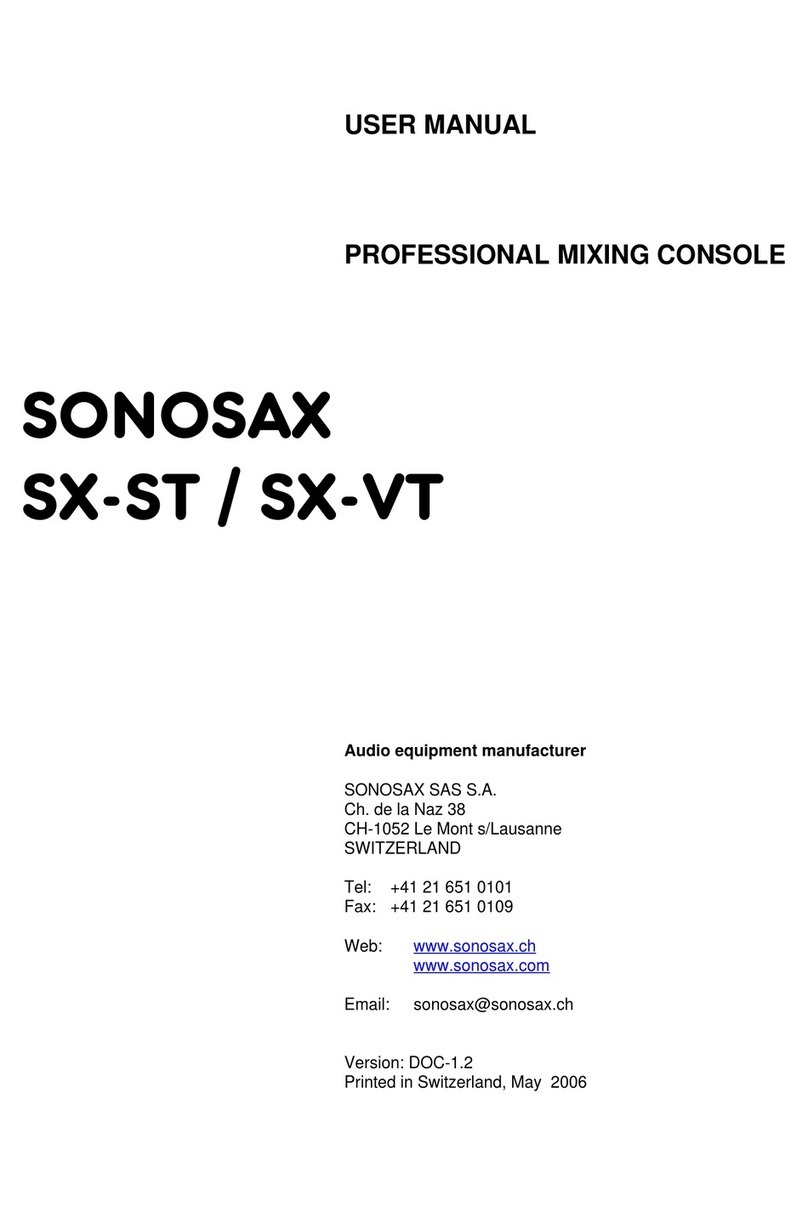Sonosax SX-ST user manual