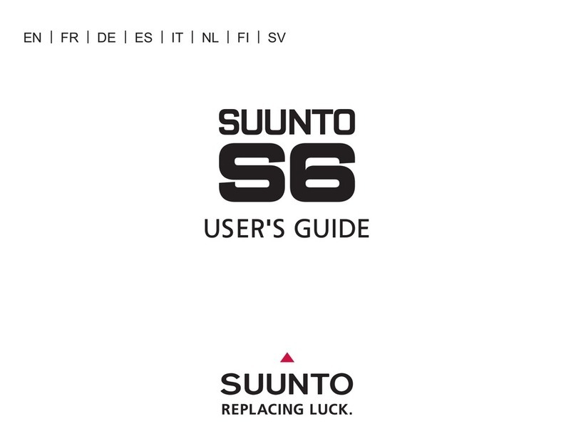 Suunto S6 User manual Suunto S6 User manual