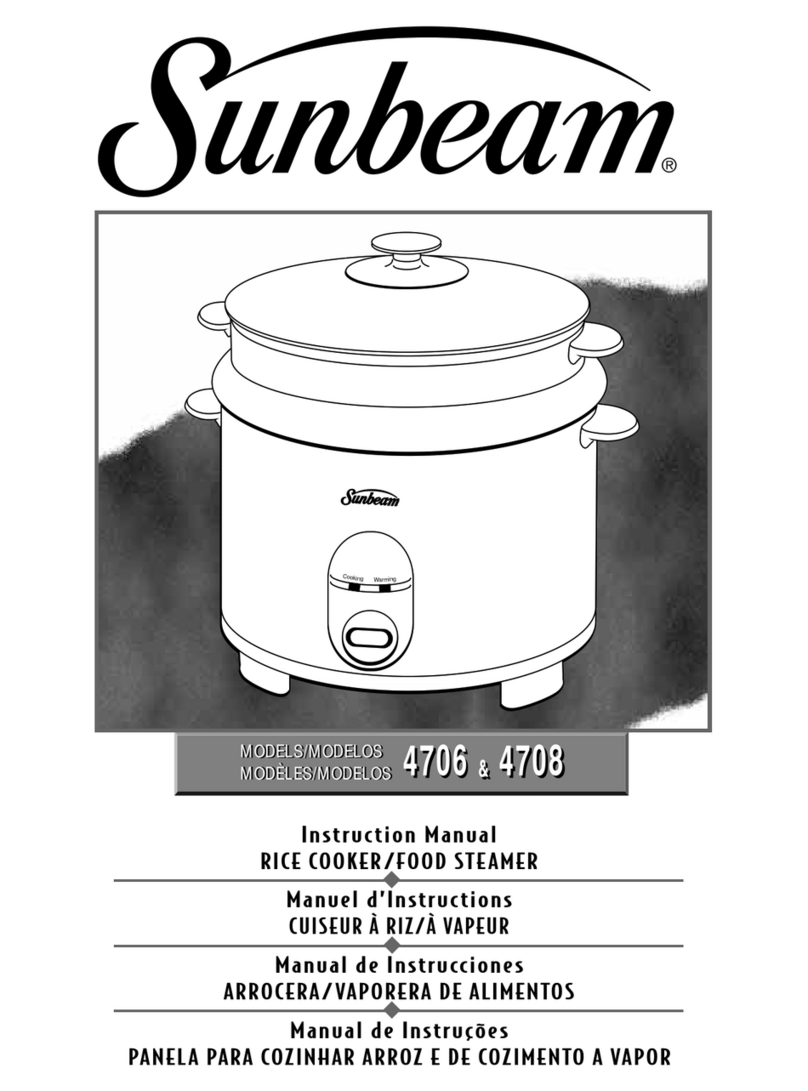 Sunbeam 4706 User manual Sunbeam 4706 User manual