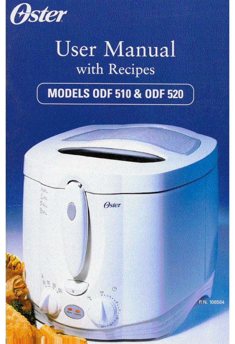 Oster ODF 510 User manual with recipes