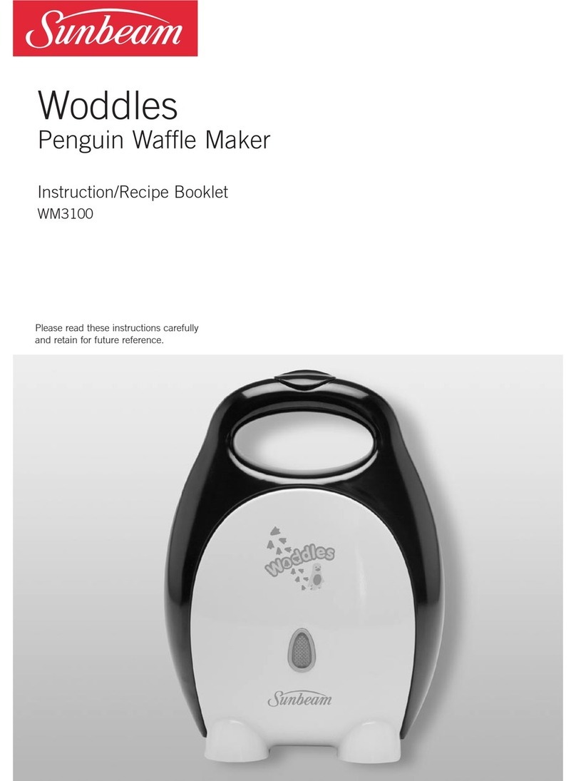 Sunbeam Woddles WM3100 Instruction/recipe booklet