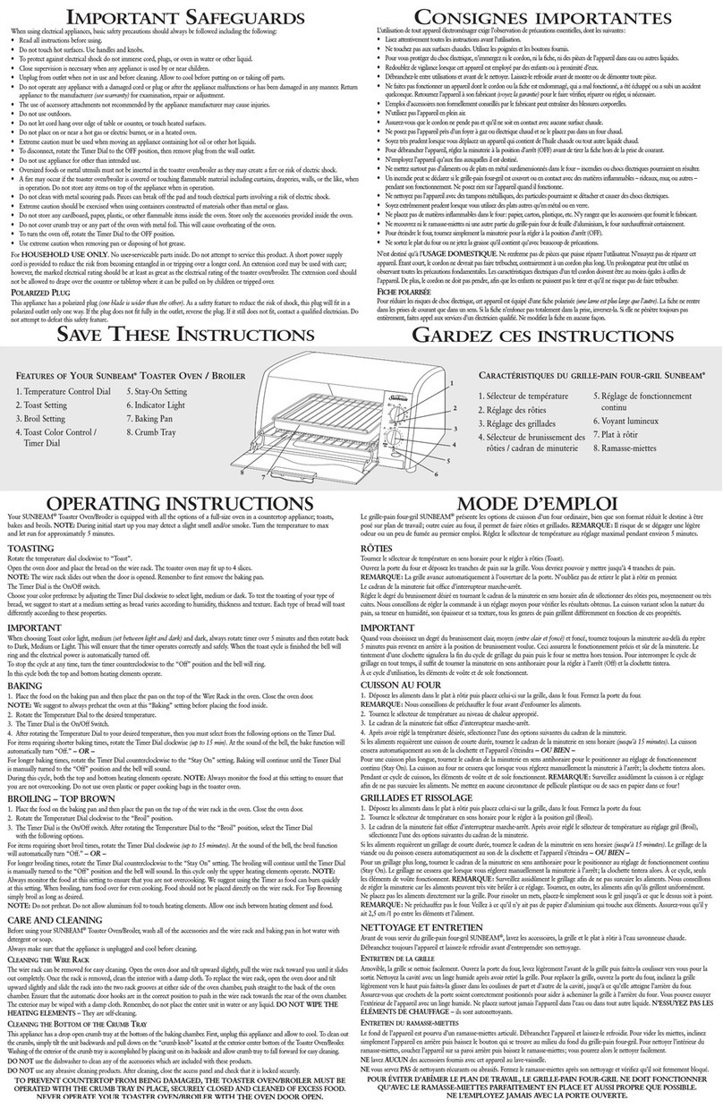 Sunbeam 6198-33 user manual