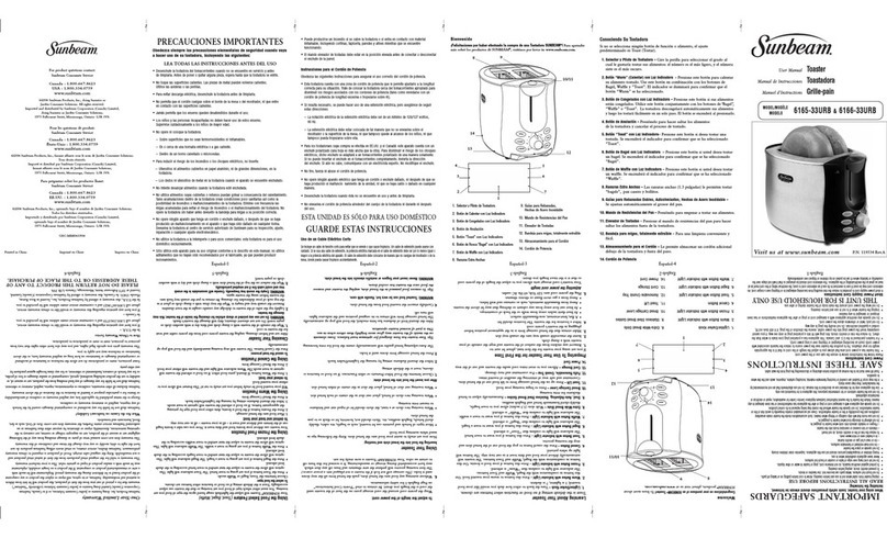 Sunbeam 6165-33 User manual