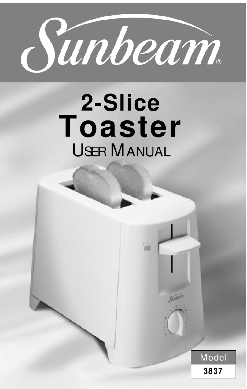 Sunbeam 3837 User manual