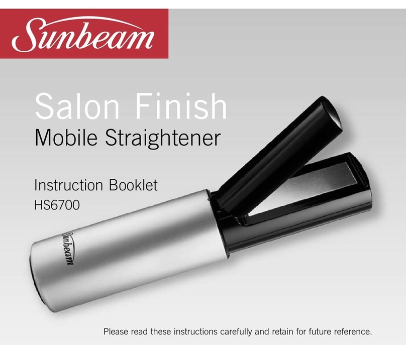 Sunbeam HS6700 Instruction booklet