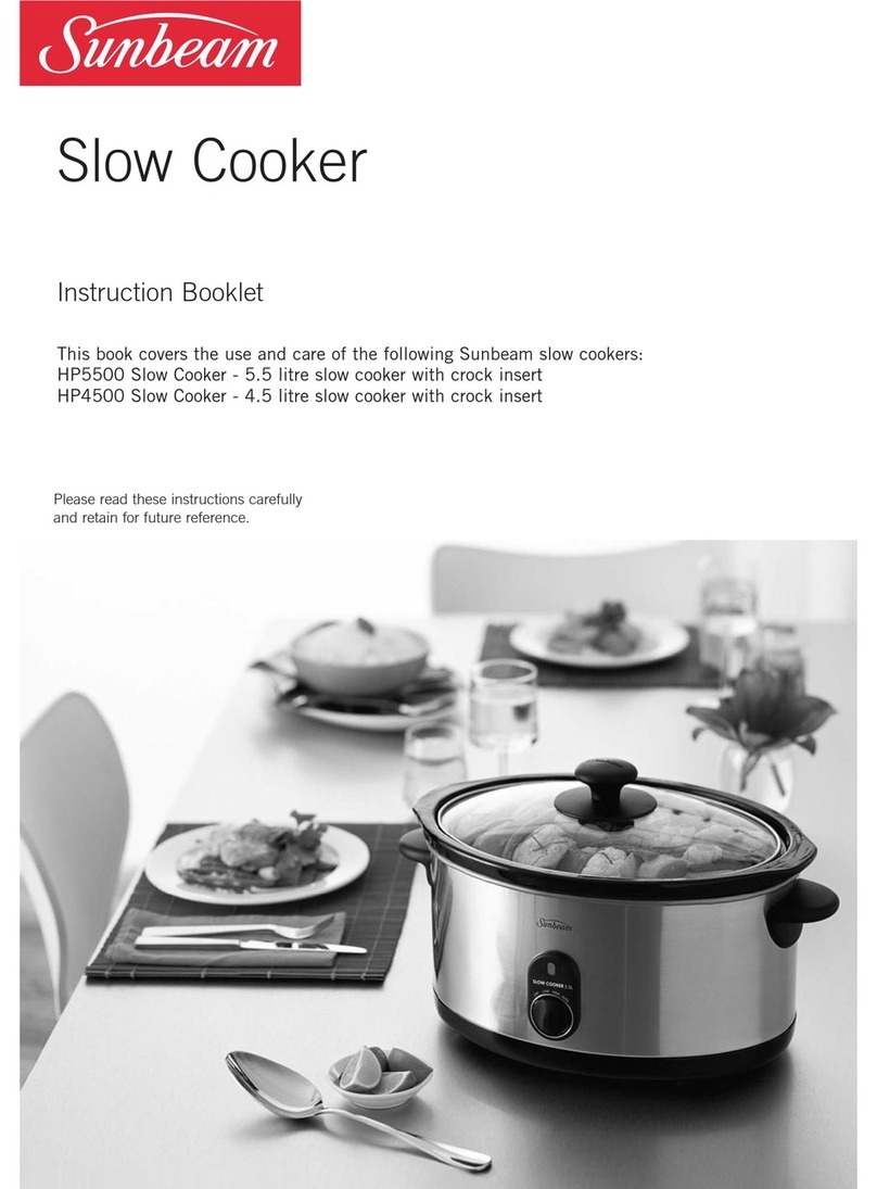 Sunbeam HP4500 Instruction booklet