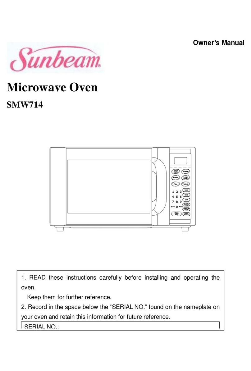 Sunbeam SMW714 User manual