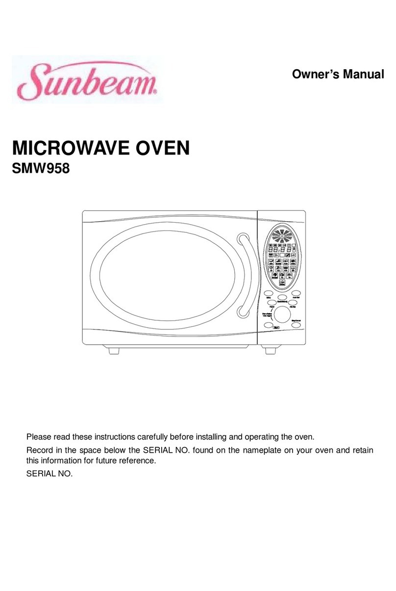 Sunbeam SMW958 User manual
