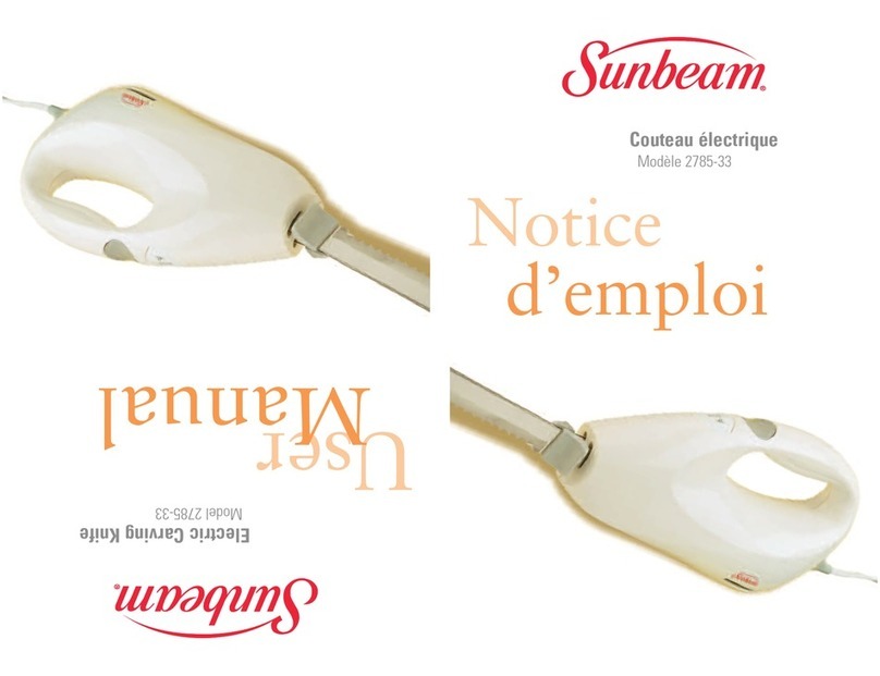 Sunbeam 2785-33 User manual