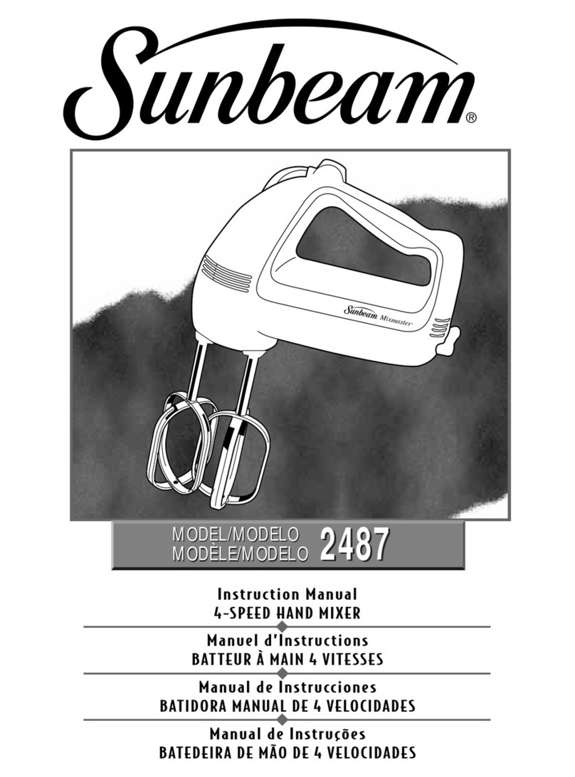 Sunbeam 2487 User manual
