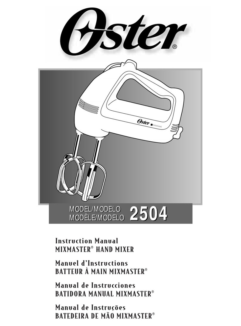 Oster MIXMASTER 2504 User manual