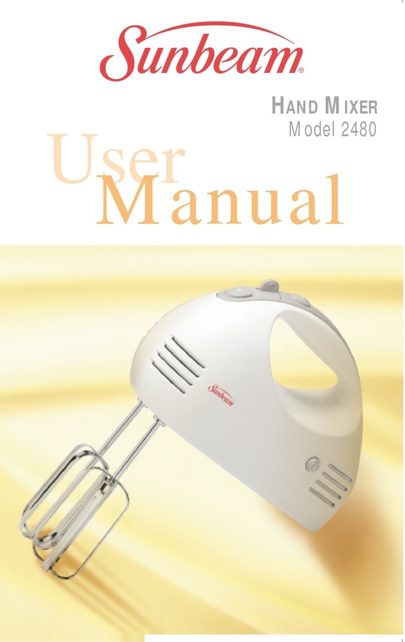 Sunbeam 2480 User manual