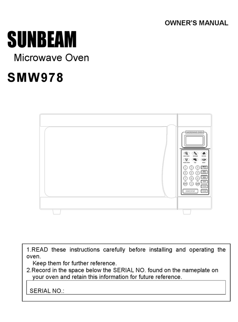 Sunbeam SMW978 User manual