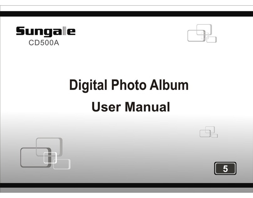 Sungale DIGITAL PHOTO ALBUM CD500A user manual