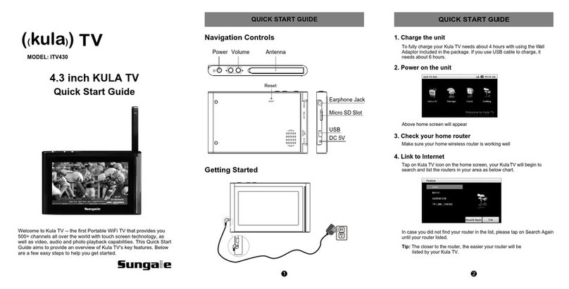 Sungale KULA TV ITV430 User manual