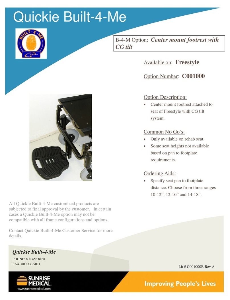 Sunrise Medical Quickie Built-4-Me C001000 brochure