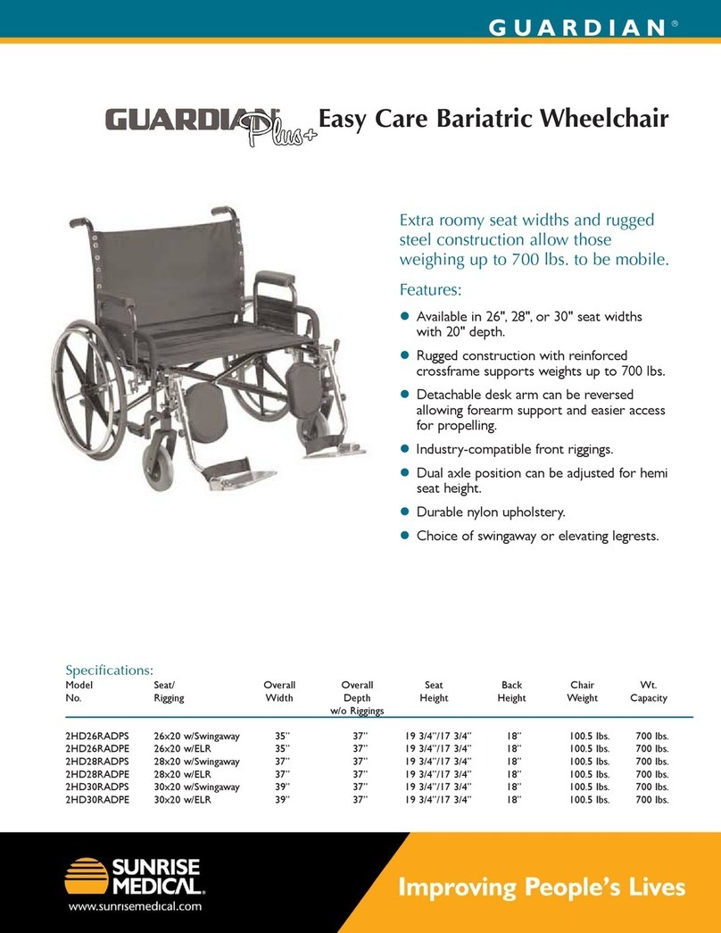 Sunrise Medical 2HD26RADPE User manual