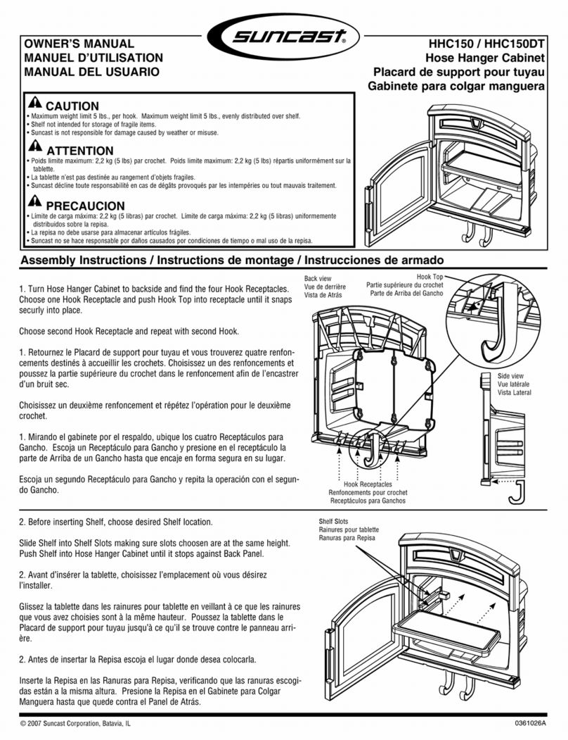Suncast HHC150 owner's manual