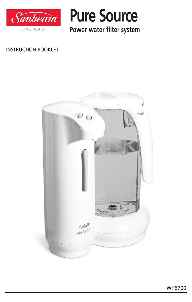 Sunbeam Pure Source WF5700 Instruction booklet