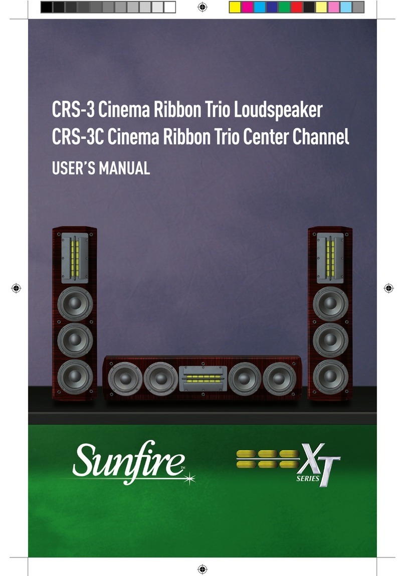 Sunfire CRS-3 User manual