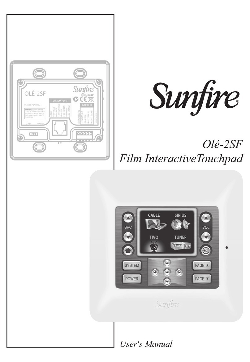 Sunfire OLE-2SF user manual