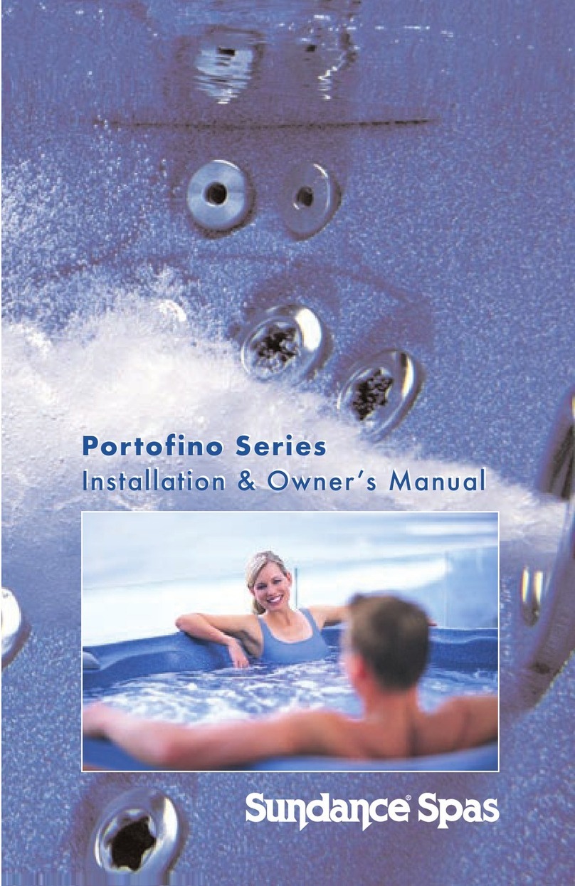 Sundance Spas Portofino Series Installation instructions Sundance Spas Portofino Series Installation instructions