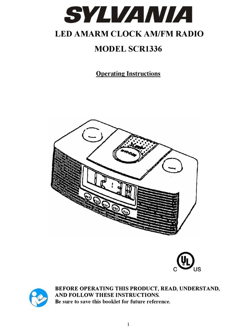 Sylvania SCR1336 operating instructions