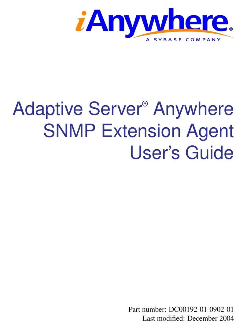 Sybase Adaptive Server Anywhere SNMP Extension... User manual