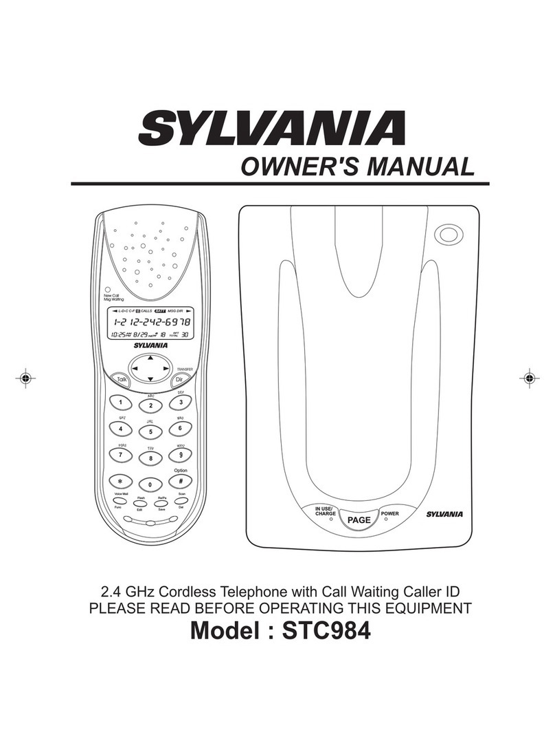 Sylvania STC984 owner's manual