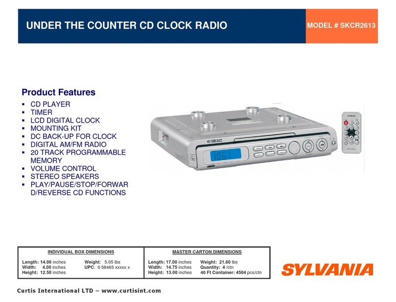 Sylvania SKCR2613 Operation manual