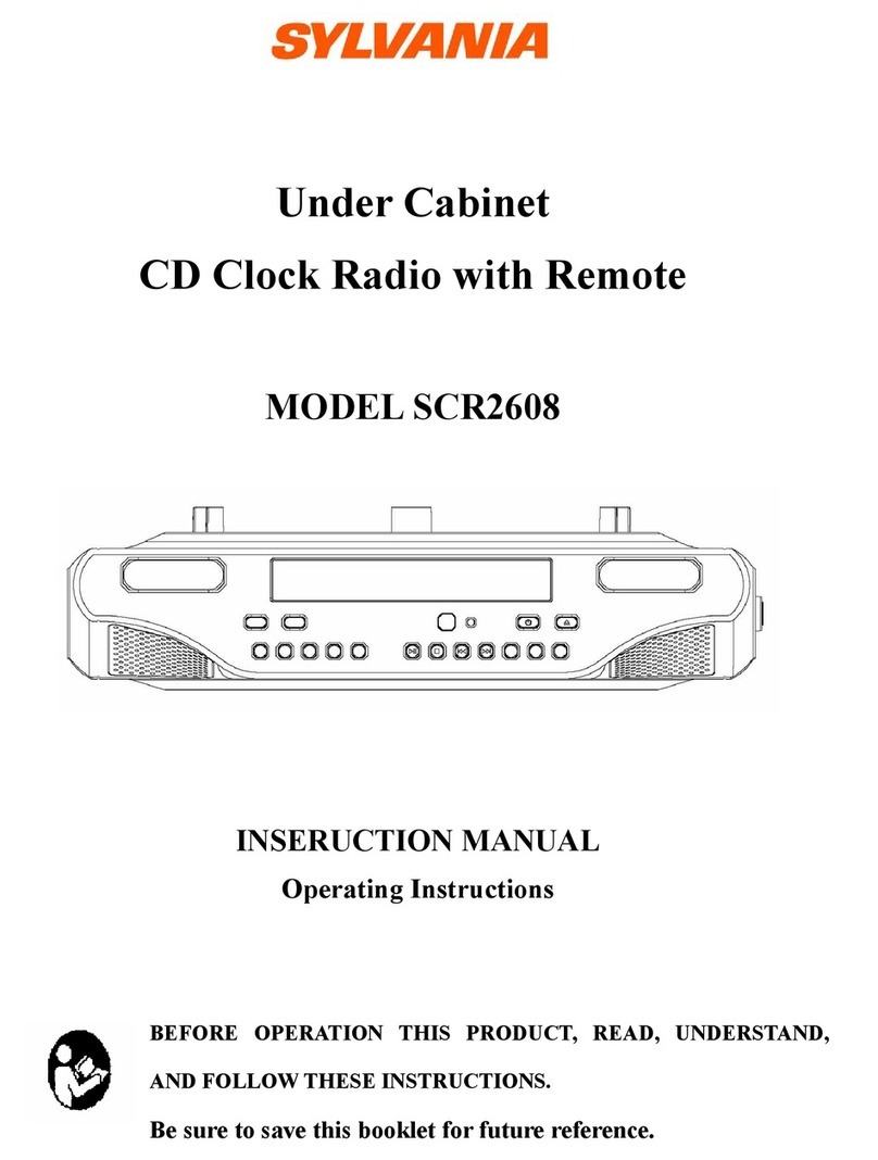 Sylvania SCR2608 operating instructions