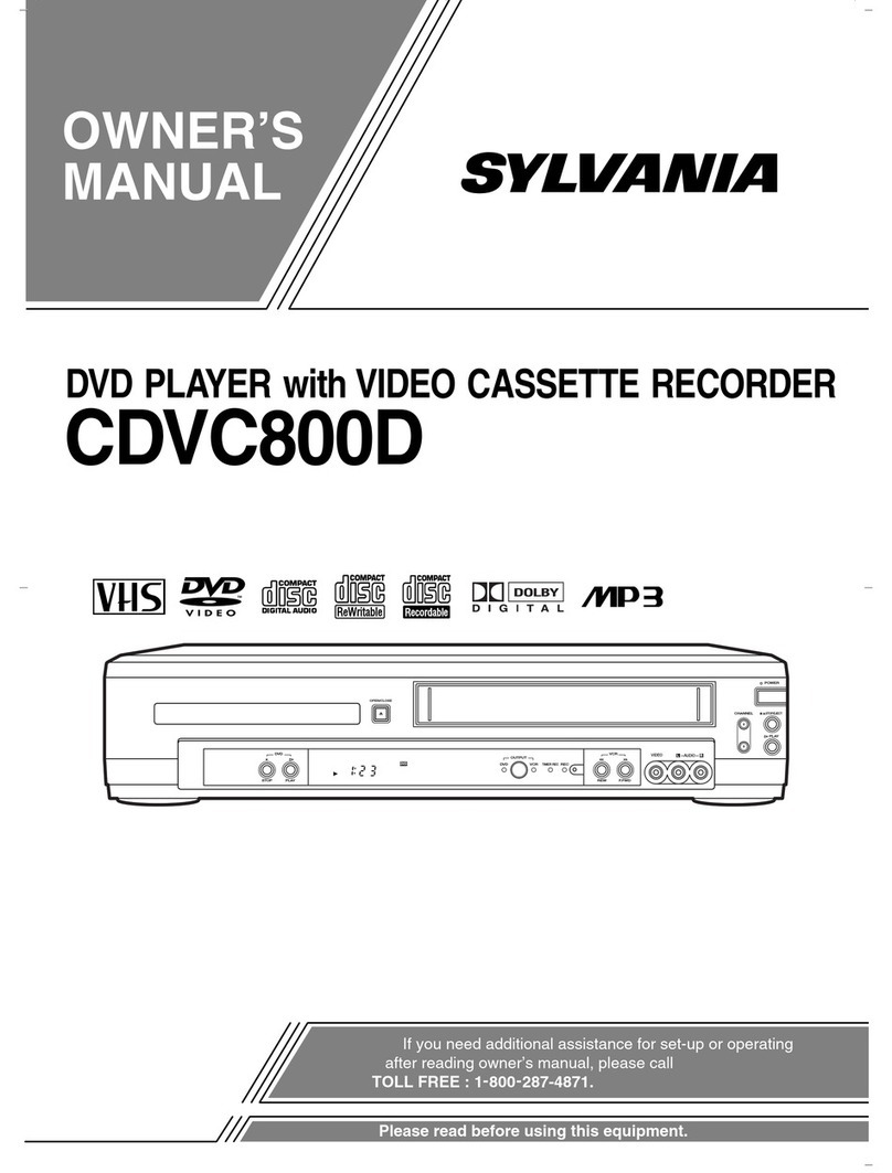 Sylvania CDVC800D owner's manual