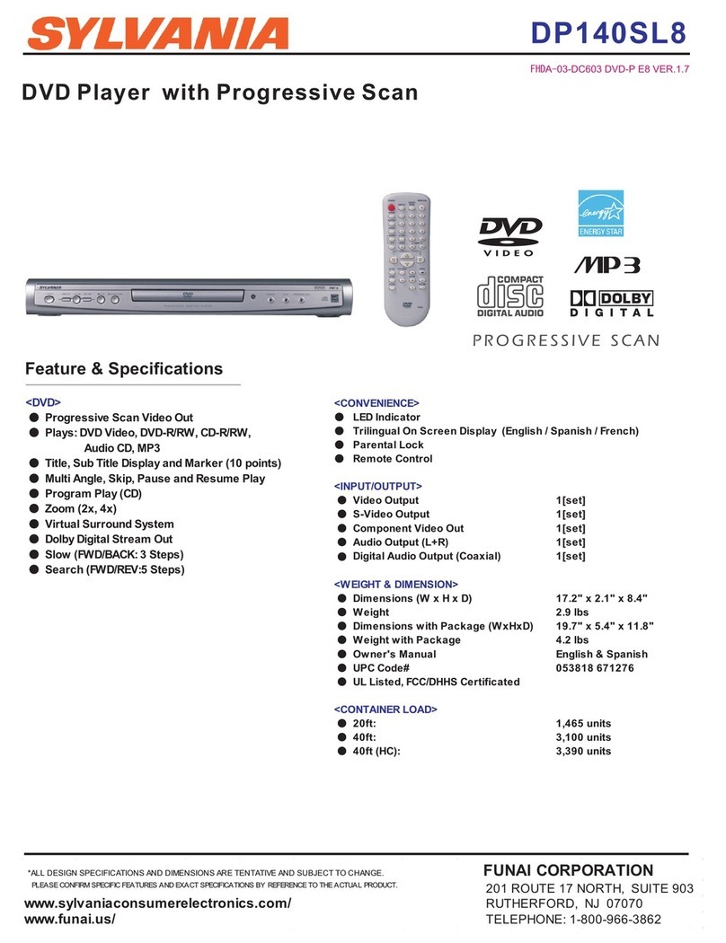 Sylvania DP140SL8 User manual