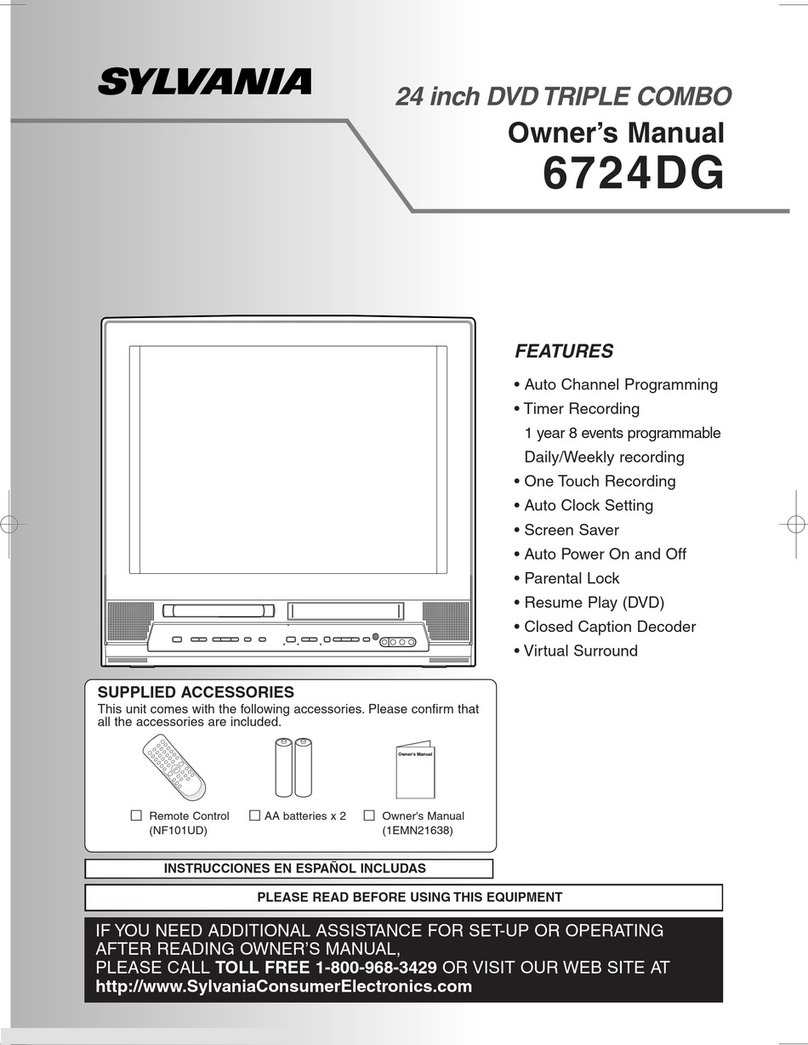 Sylvania 6724DG owner's manual