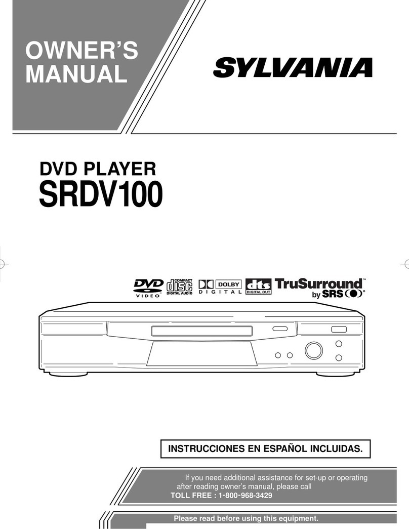 Sylvania SRDV100 owner's manual